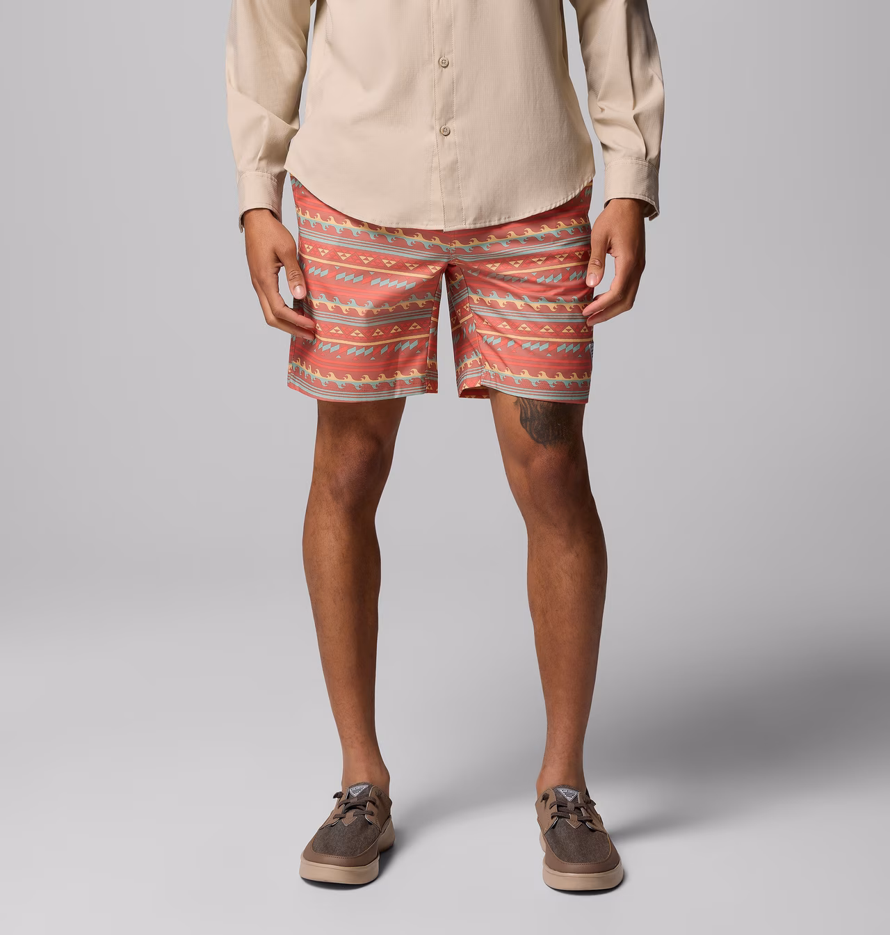 SHORT MASCULINO COLUMBIA PFG RAMBLER PRINTED WATER – foto 1